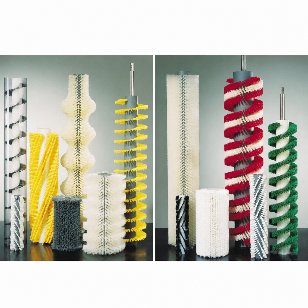 Cylindrical insertion brushes