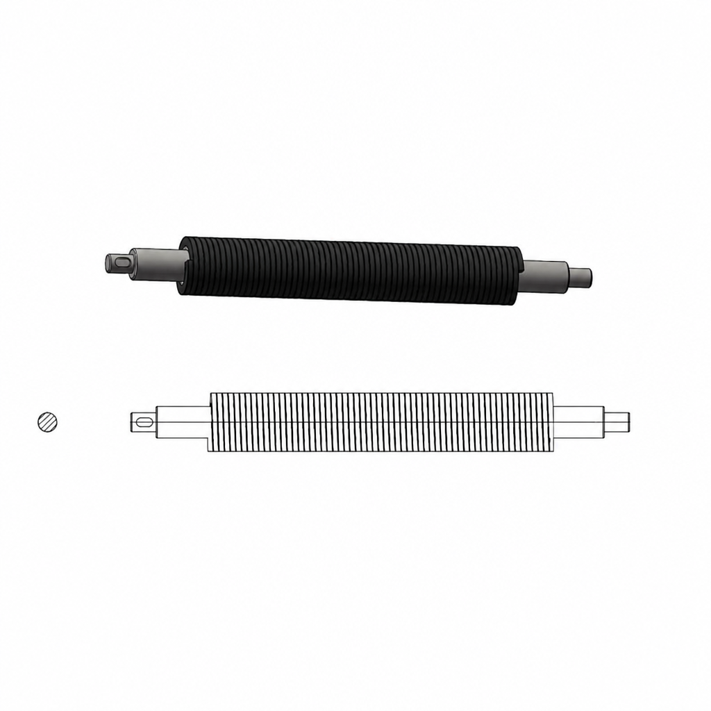 Customization Cylinder Brush with Integral Core